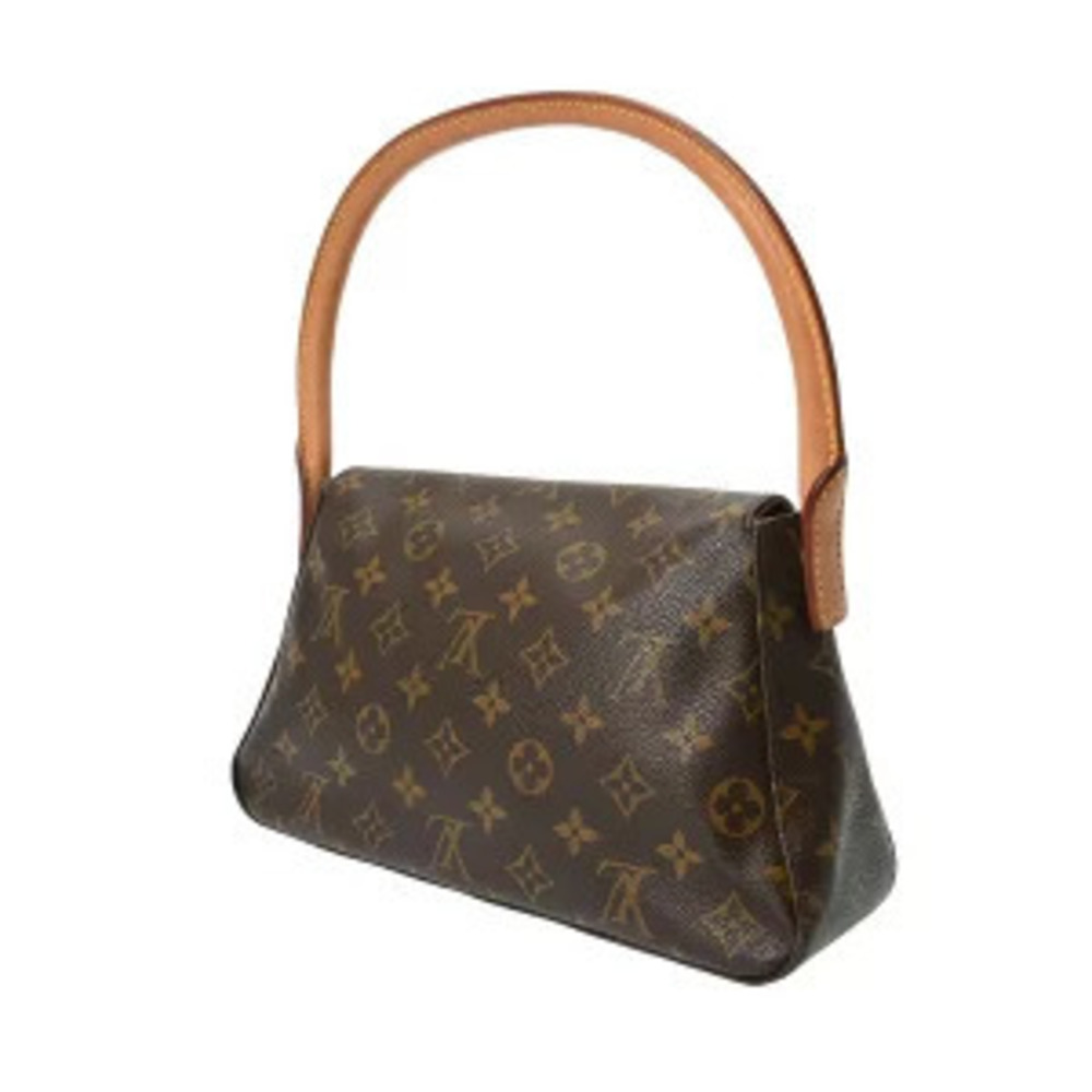 Louis Vuitton Monogram Canvas Looping Shoulder Bag Brown